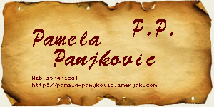 Pamela Panjković vizit kartica